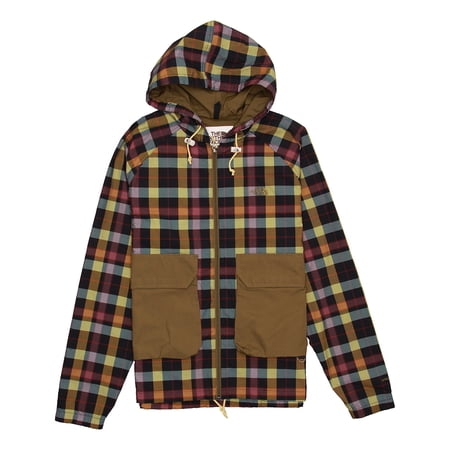 The North Face Ripstop Wind Hoodie Men's Jacket (Large, Brown Combo)