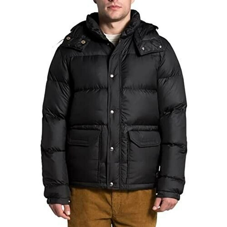 The North Face Sierra Down Parka Puffer Jacket Mens Black Full Zip Hooded APP266 Black Regular XL Walmart
