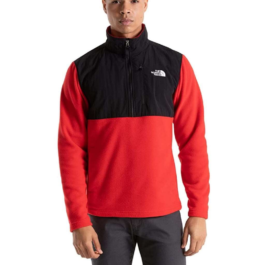 The North Face Sun Rise Quarter Zip Sweatshirt Usa Red Small