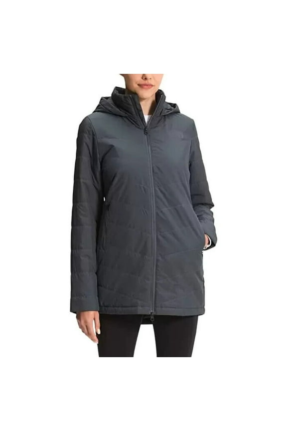 Tamburello NF0A5GDX Women's Grey Full Zip Parka Jacket XS SGN185