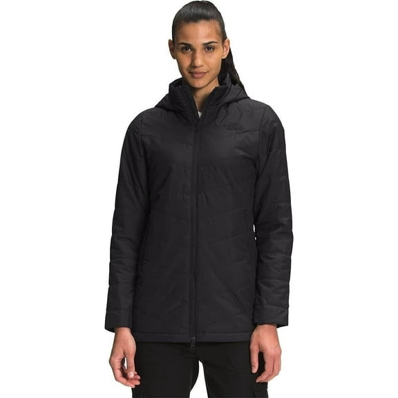 The North Face Tamburello NF0A5GDXJK3 Women's Black Pull Zip Parka Jacket DTF844 (Regular,XS)