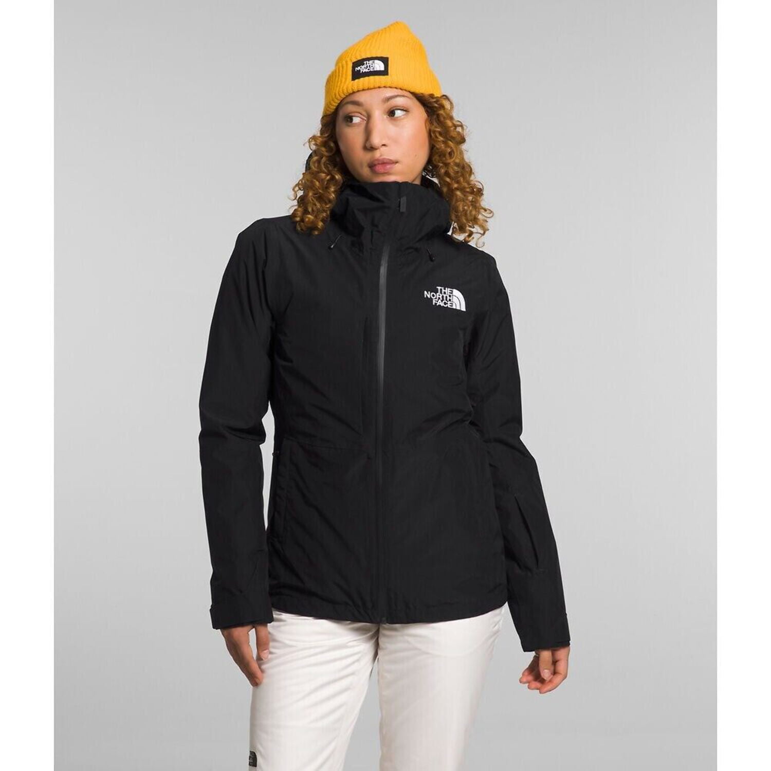 The North Face ThermoBall Jacket Women XL Black Full Zip Snow Triclimate APP2801