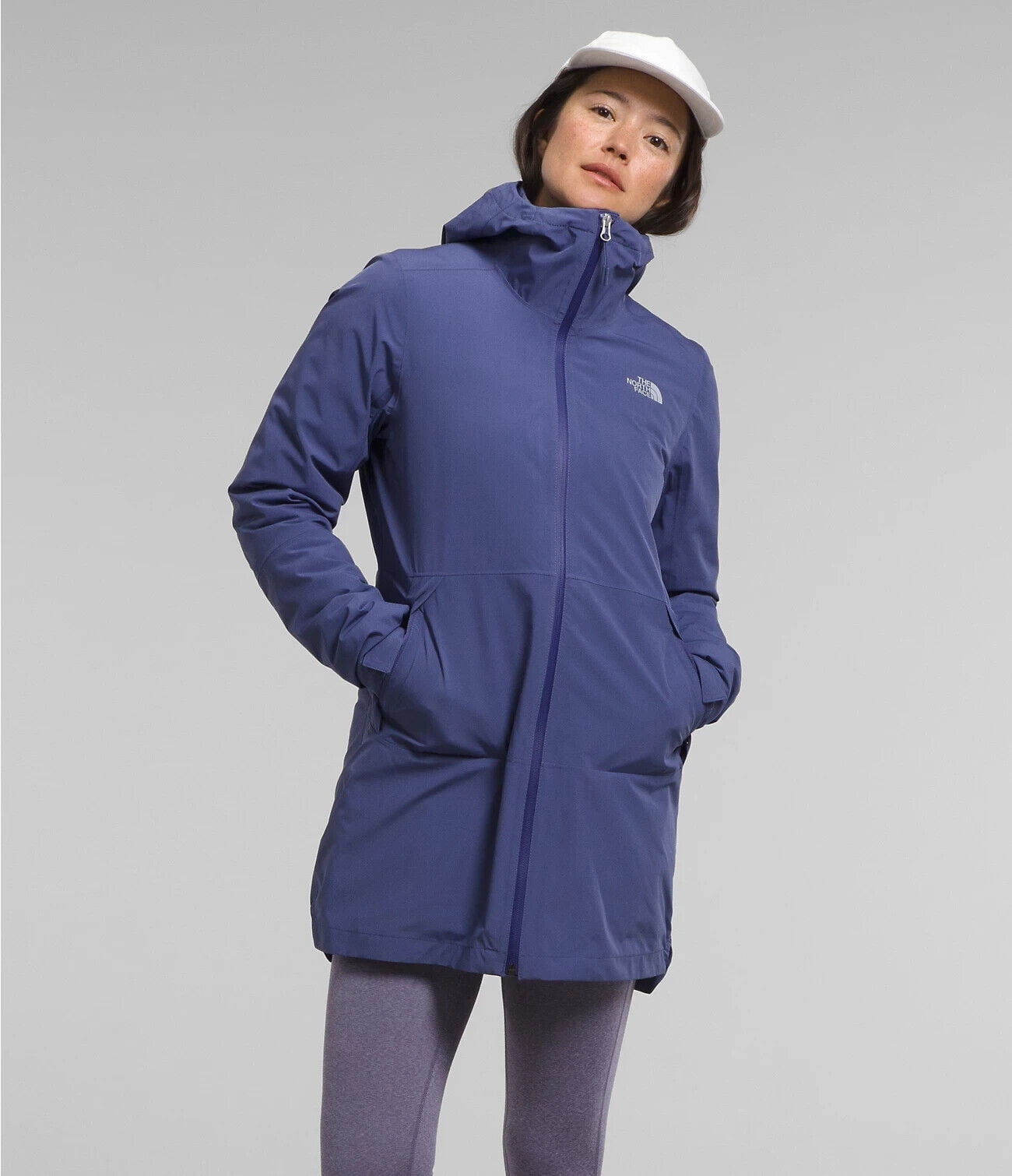 The North Face Thermoball Eco Women s Cave Blue Triclimate Parka Jacket S NCL411 Walmart