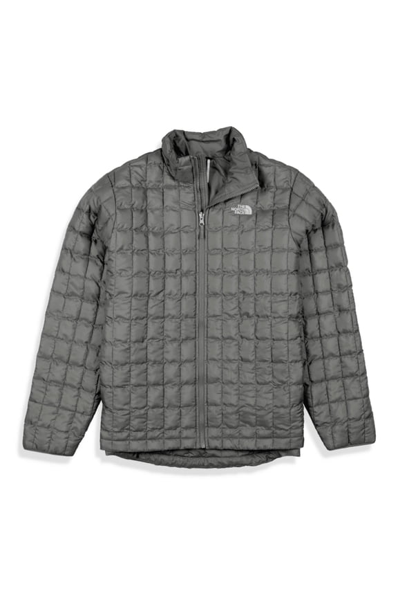 Thermoball Puffer Jacket Women's Gray Insulated Full Zip APP2858
