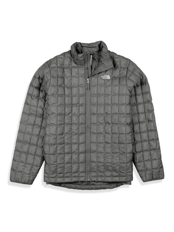Thermoball Puffer Jacket Women's Gray Insulated Full Zip APP2858