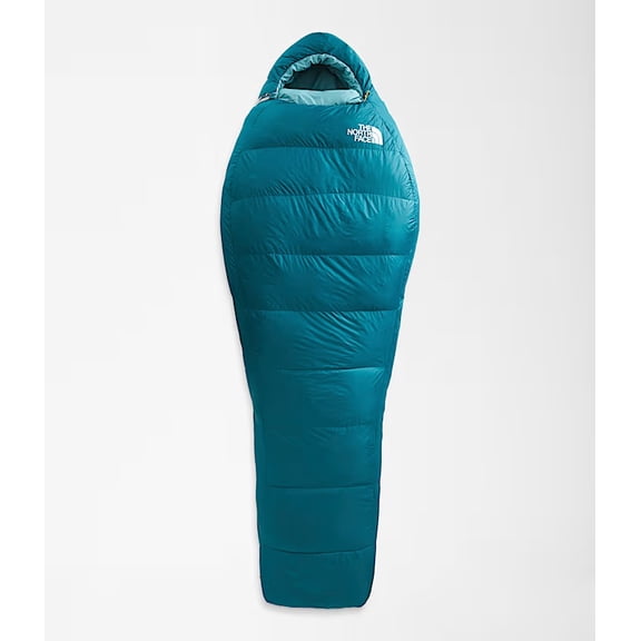 The North Face Trail Lite Down 20 Sleeping Bag Unisex Long Right Hand, Blue Coral/Reef Waters