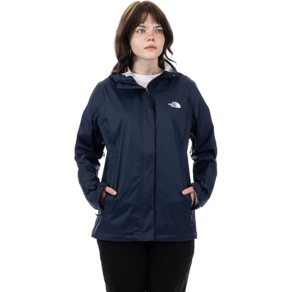 The North Face Venture 2 Rain Jacket Women Summit Navy Waterproof Hooded SGN1487