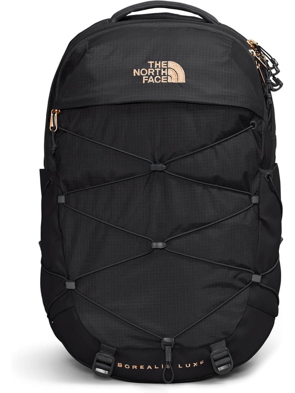 Women's Borealis Luxe Commuter Laptop Backpack , TNF Black/Burnt Coral Metallic-One Size