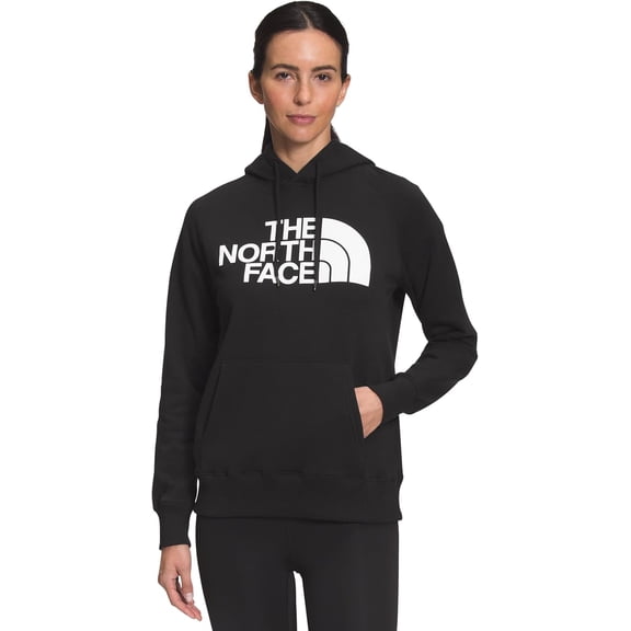The North Face Women's Half Dome Pullover Hoodie Sweatshirt, TNF Black/TNF White, Large