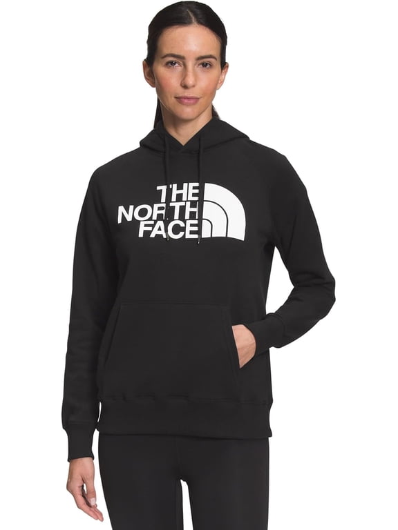 Women's Half Dome Pullover Hoodie Sweatshirt, TNF Black/TNF White, Large