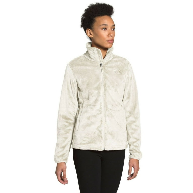 The North Face Women's Jacket Osito Long Sleeve 1/4 Zip Soft Fleece Jacket,  Gardenia White, L 