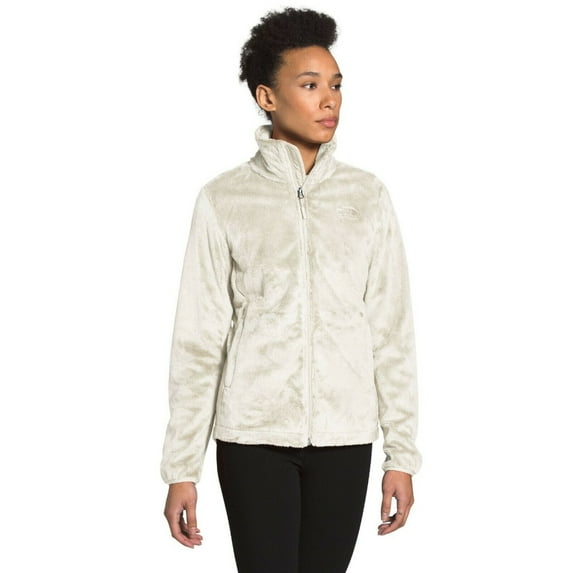 The North Face Women's Jacket Osito Long Sleeve 1/4 Zip Soft Fleece Jacket, Gardenia White, L