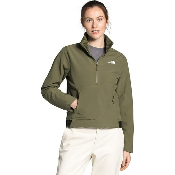 The North Face Women's Jacket Shelbe Raschel Reversible Pullover Fleece Coat, Olive Green, M