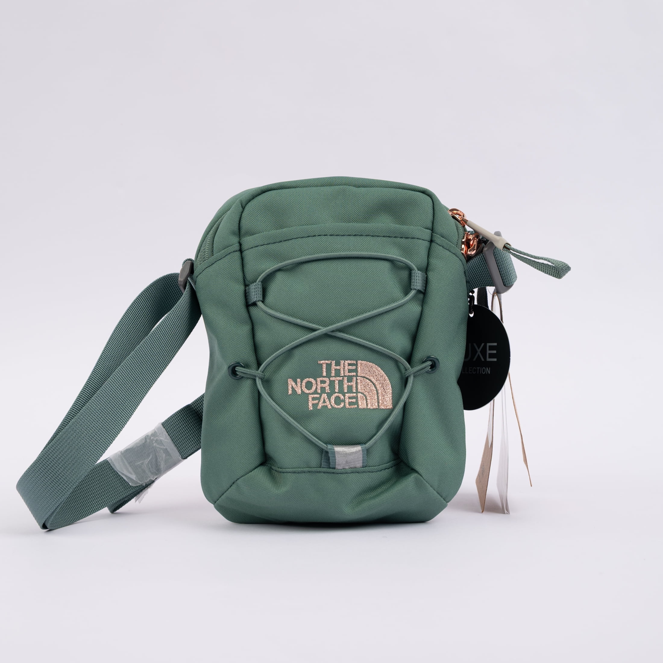 The North Face Women's Jester Lumbar Luxe Crossbody in Dark Sage/Burnt