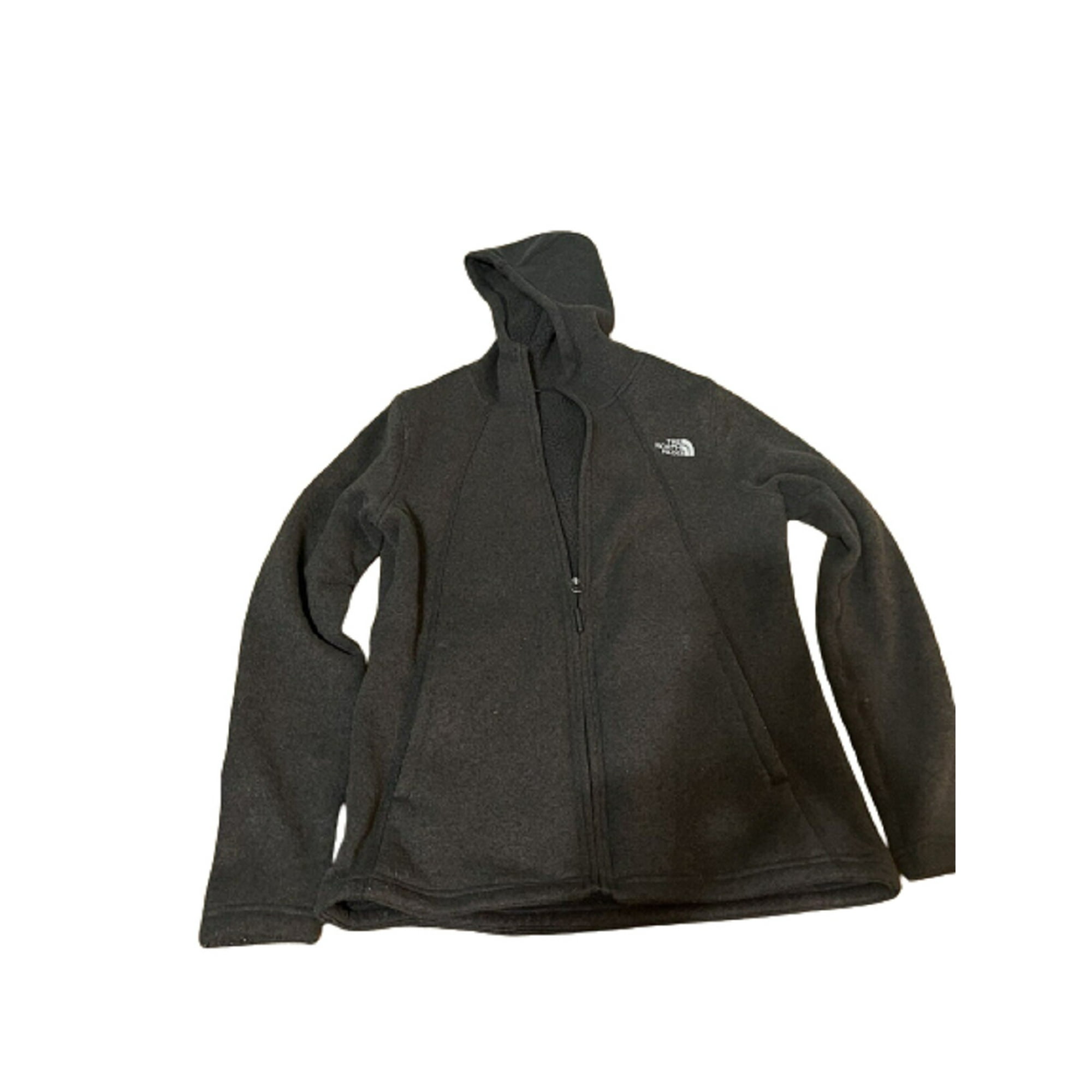 The North Face Womens Crescent Full Zip Fleece Hoodie Jacket,Grey,Large -  Walmart.com