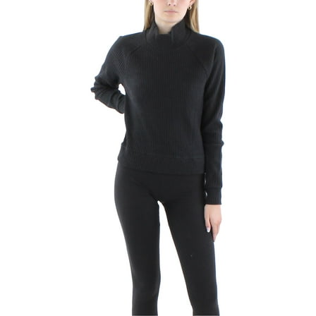 The North Face Womens Mock Neck Waffle Crewneck Sweater