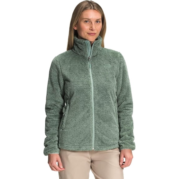The North Face Womens Printed Multicolor Osito Jacket, Jadeite Green/Laurel Wreath Green, XXS