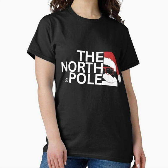 The North Pole, The Home of St. Nick Claus, Christmas Holiday Themed G30618 Unisex T-Shirt, Up to Size 5XL