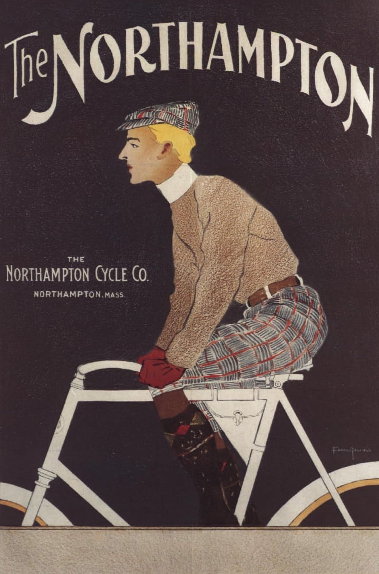 The Northampton Cycle Co 1895 Canvas Art - Edward Penfield (18 x 24)