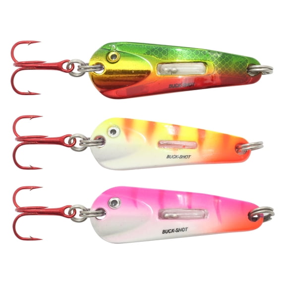 The Northland Fishing Tackle Buck-Shot Flutter Spoon Assortment, 1/16 Oz.