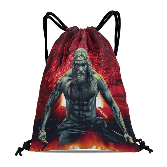 The Northman Hiker and Swimmer Bag:Waterproof and suitable for fitness, yoga, travel, beach, and shopping, measuring 15.7*17.7 inches.