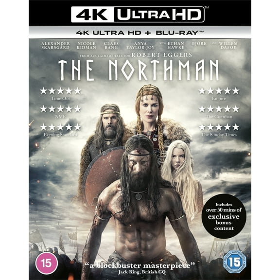 The Northman (4K Ultra HD) Willem Dafoe Anya Taylor-Joy Nicole Kidman Claes Bang Gustav Lindh