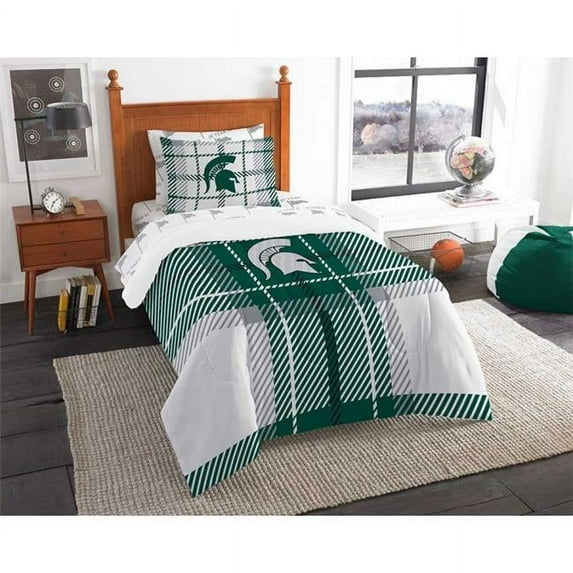 The Northwest 1COL-82001-0021-RET COL 820 Michigan Twin Sheet Set Anthem