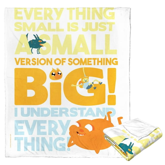 The Northwest 1CTN-23600-0020-OOF 50 x 60 in. Cartoon Network Adventure Time Big & Small Silk Touch Throw Blanket