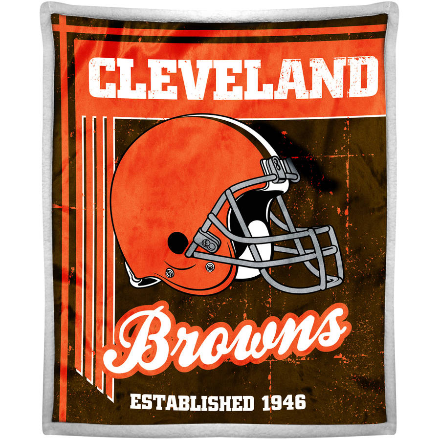 Football Fan Shop Cleveland Browns 50 x 60 Sherpa Blanket