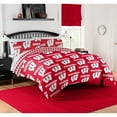 thumbnail image 1 of The Northwest Company Wisconsin Badgers 5-Piece Queen Bed in a Bag Set, 1 of 6