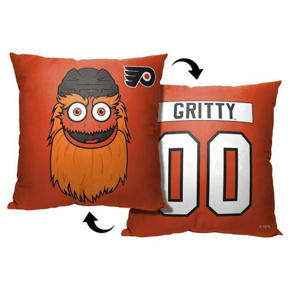 The Northwest Group 1NHL-69503-0017-RET 18 x 18 in. NHL Mascot Love Flyers Printed Throw Pillow, Multi Color