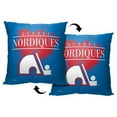 thumbnail image 1 of The Northwest Group 1NHL-69504-0035-RET 18 x 18 in. NHL Vintage Burst Nordiques Printed Throw Pillow, Multi Color, 1 of 1