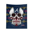 thumbnail image 1 of The Northwest Group Atlanta Braves 34" x 40" Candy Skull Wall Art, 1 of 2