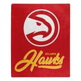 thumbnail image 1 of The Northwest Group  Atlanta Hawks 50" x 60" Signature Raschel Plush Throw Blanket, 1 of 2