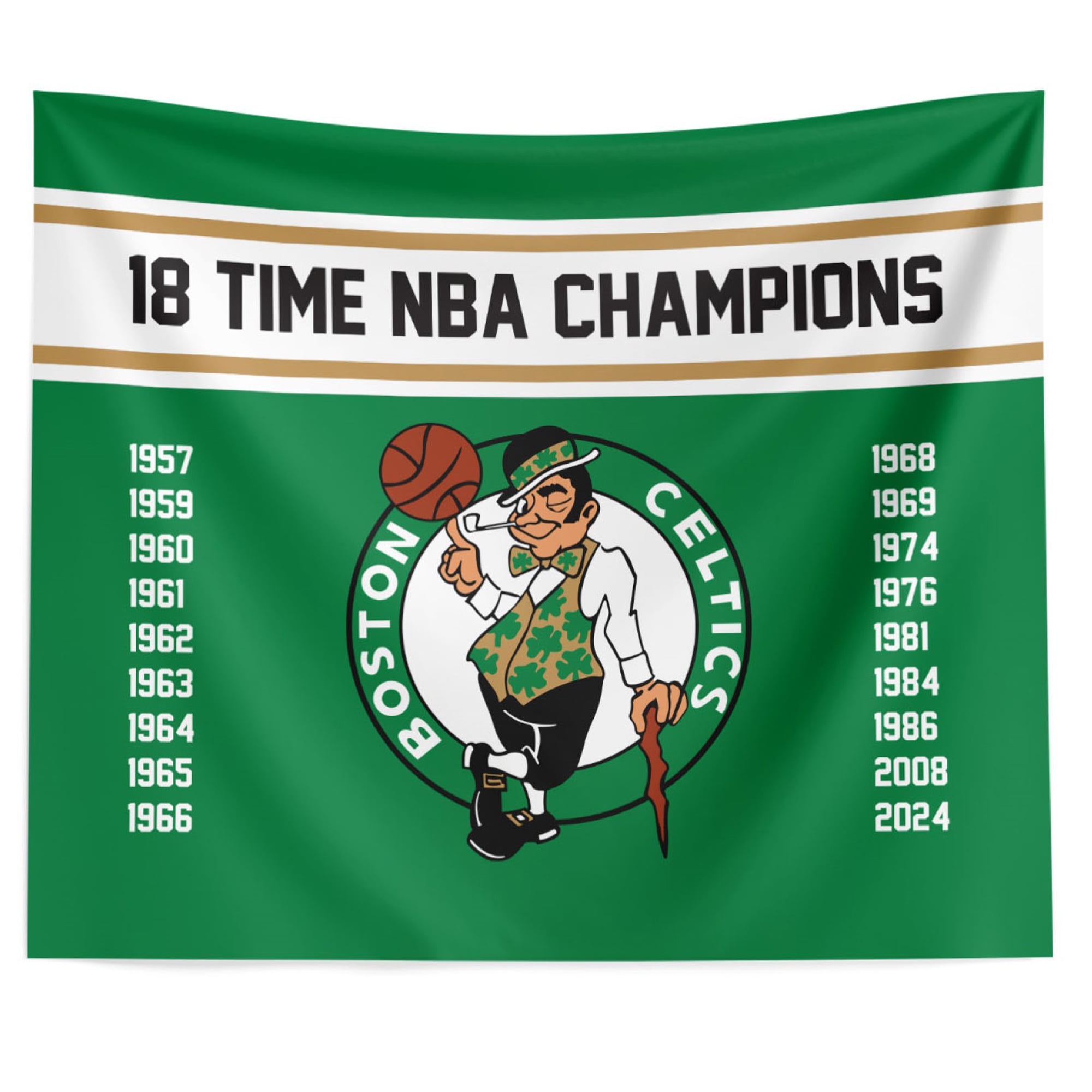 The Northwest Group Boston Celtics 18-Time NBA Finals Champions 34" x ...