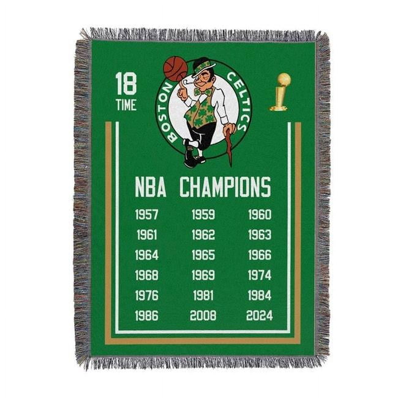 The Northwest Group Boston Celtics 18-Time NBA Finals Champions 48" x 60" Historic Tapestry Throw Blanket