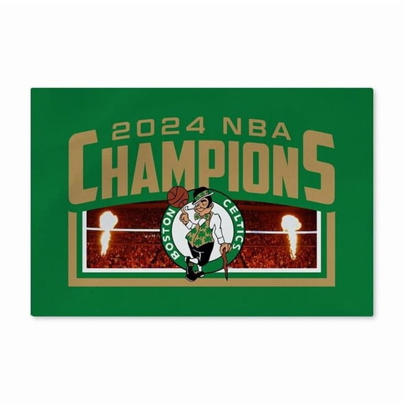 The Northwest Group Boston Celtics 2024 NBA Finals Champions 20" x 32" Washable Rug