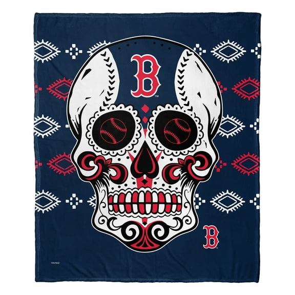 The Northwest Group Boston Red Sox 50" x 60" Candy Skull Silk Touch Throw Blanket