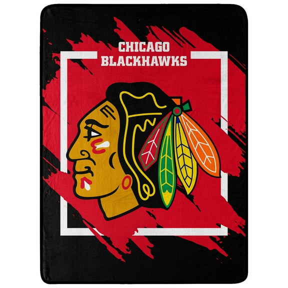 The Northwest Group Chicago Blackhawks 46" x 60" Dimensional Micro Raschel Plush Throw Blanket