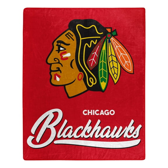 The Northwest Group  Chicago Blackhawks 50" x 60" Signature Raschel Plush Throw Blanket