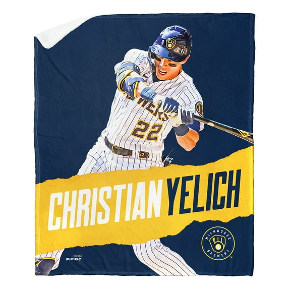 The Northwest Group Christian Yelich Milwaukee Brewers 50" x 60" Player Silk Touch Throw Blanket