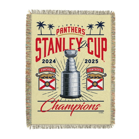 The Northwest Group Florida Panthers Two-Time Stanley Cup Champions 40" x 60" Tapestry Throw Blanket