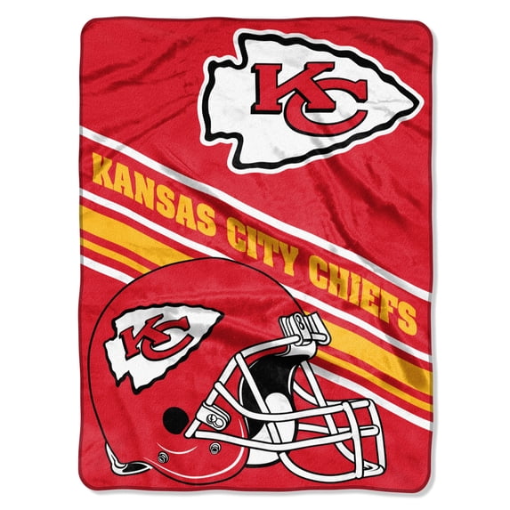 The Northwest Group Kansas City Chiefs 60'' x 80'' Slant Raschel Throw Blanket