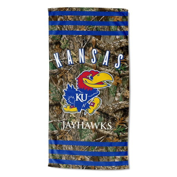 The Northwest Group Kansas Jayhawks 30"x 60" Three Stripes Beach Towel