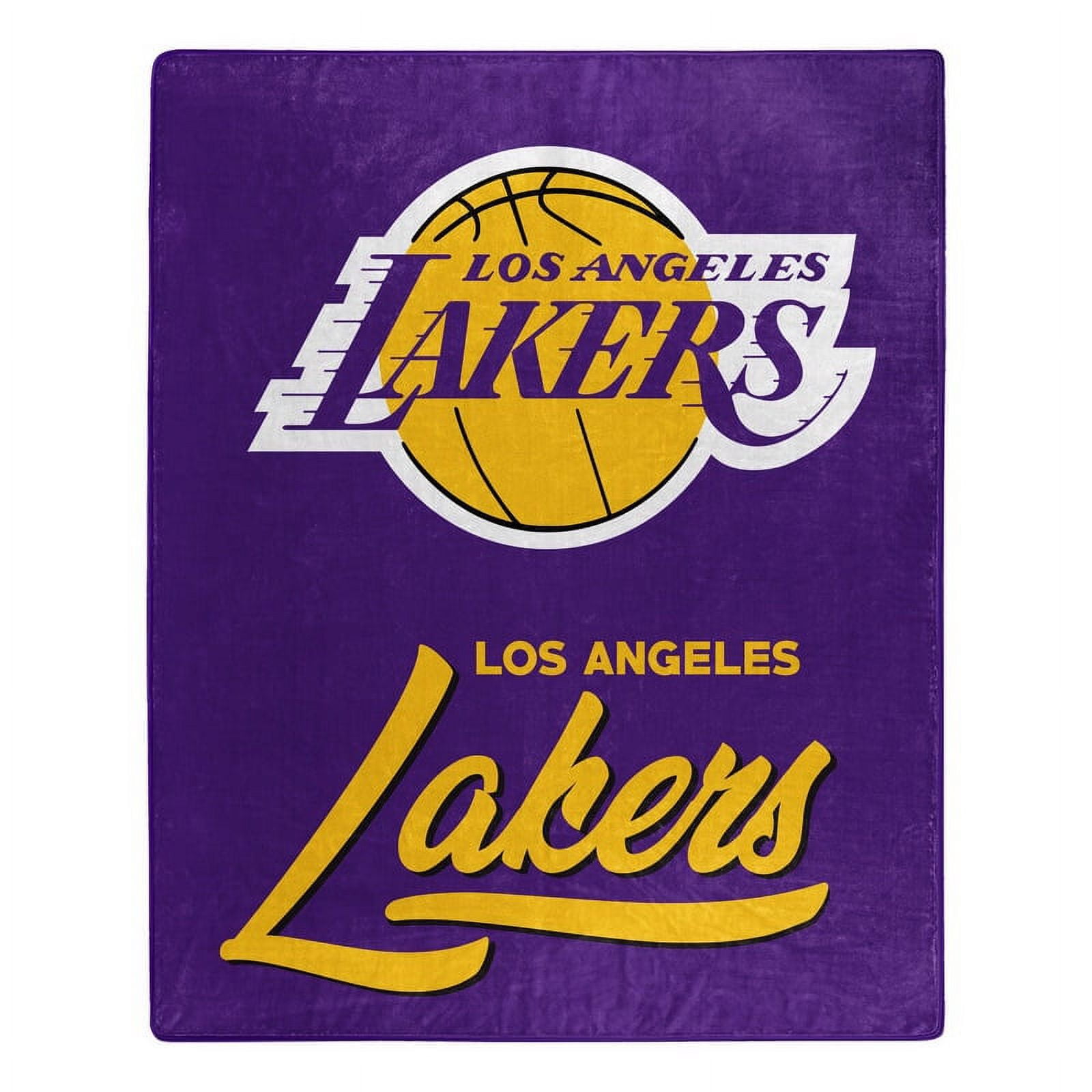 Lakers plush throw blanket sale
