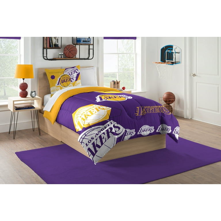 Lakers queen comforter set deals