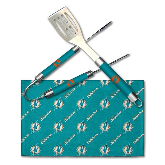 The Northwest Group Miami Dolphins BBQ Grill Utensil Set