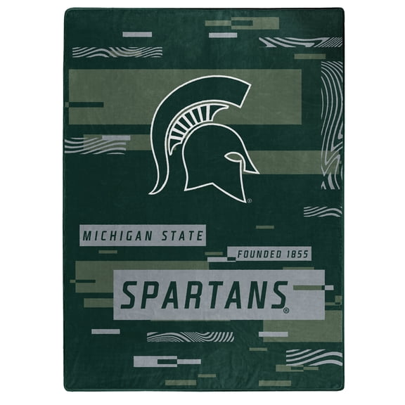 The Northwest Group  Michigan State Spartans 50" x 60" Digitize Raschel Throw Blanket