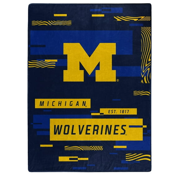 The Northwest Group Michigan Wolverines 50" x 60" Digitize Raschel Throw Blanket