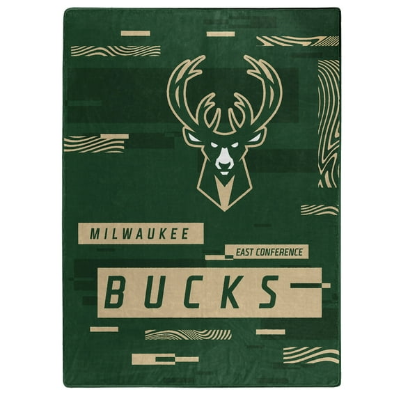 The Northwest Group Milwaukee Bucks 50" x 60" Digitize Raschel Throw Blanket